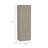 Double Door Cabinet, Two Drawers, Metal Handles, Rod, Light Gray