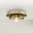Avec 12 in. 1-Light Brushed Gold Luxe Flush Mount