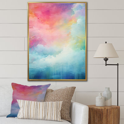 Watercolor Northern Lights III sur impression sur toile