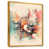 Toile avec cadre flottant or