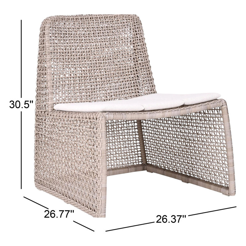 Michelle Outdoor Accent Chair Linen