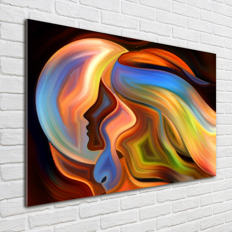 Abstraction - No Frame Print on Glass