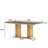 Granit Unfinished Metal Base Dining Table-99841144-99841143