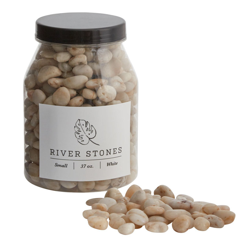 Stone Stones, White, 6.5" H x 4.5" W x 11.75" D