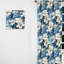 Motif tropical azure azur - Rideau floral - Rideau floral obscurcissant - 1 panneau-107599562