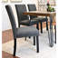 7 tables de salle à manger, 6 tables en épingle à cheveux et 6 chaises, table rustique d'aspect pin foncé, 3 options de couleurs, rectangulaire pour 6 personnes, plateau de table en métal-138159846-138159841