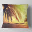 Coussin Tropical Beach avec Green Palm - Sea & Shore-29891531-29891528