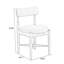 Chaise d'appoint jaune à dossier solide (ensemble de 2)-129910964