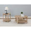 Table basse ronde en bois d'ingénierie à 1 tablette Altos Natural