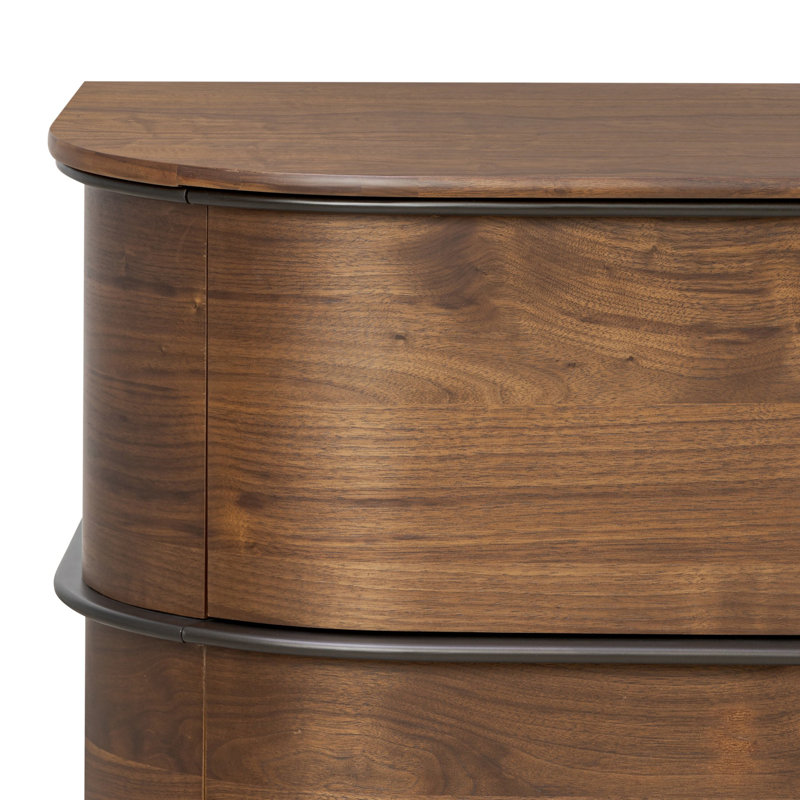 Theo 6 Drawer Dresser-Dark Brown Walnut Veneer