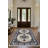 Lydia Collection Digital Print Cotton-Polyester Beige Navy Blue Moroccan Rug-571816725