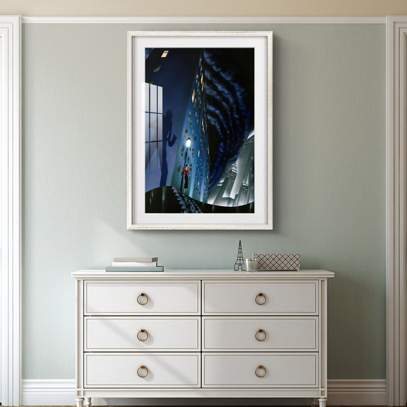 L'ombre - impression encadrée, Blanc, H 28,5 po x l 20,5 po