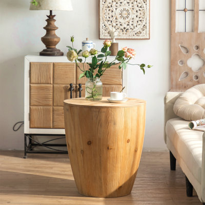 Table basse 21,06 "en forme de seau de style rétro pour bureau, salle à manger et salon