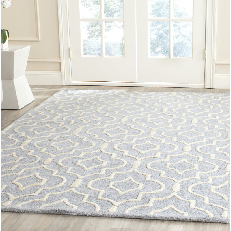 Sol Geometric Wool Hand Woven Area Rug, Rectangle 183 x 274 cm