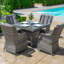 Mitcheldean 4 Seat Square Rattan Dining Set