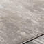 Tapis taupe / gris tissé à la machine Bannock-1239034614