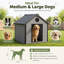 Niche pour chien d'extérieur résistante aux intempéries