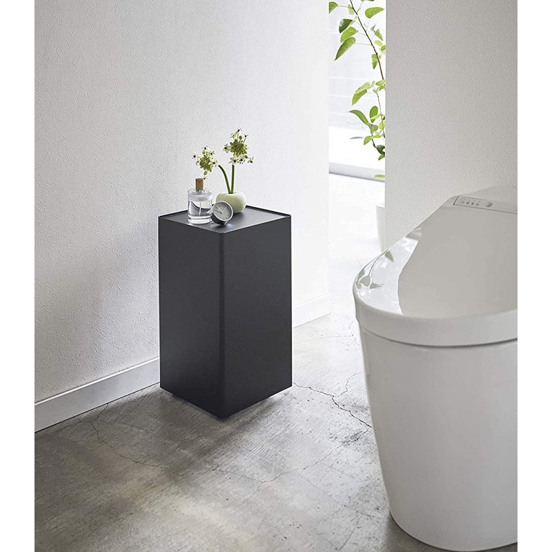 White Steel Rolling Bathroom Organizer with Wheels