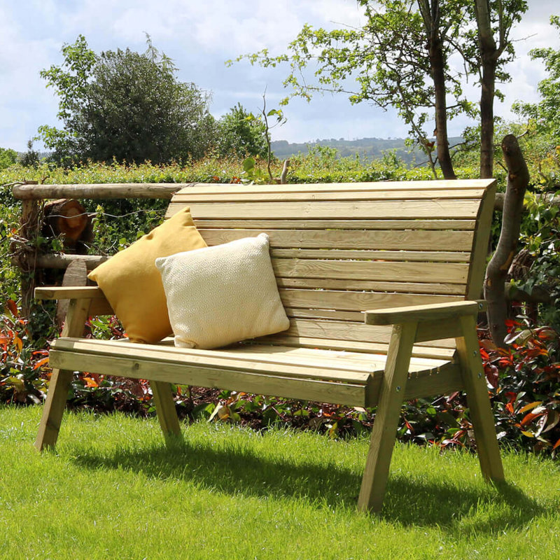 Strachan Solid Wood Outdoor Bench