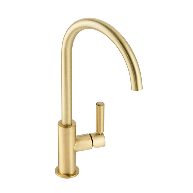 Abode Designs Globe Kitchen Faucet, Brushed Brass