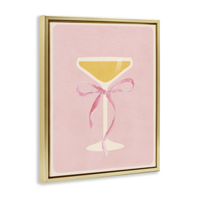 Champagne Party Glass Floating Frame, design by Lucille Price