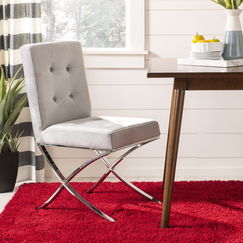 Chaise d'appoint rembourrée Walsh, Gris