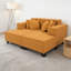 Chaise longue rembourrée avec 4 coussins-2095375241