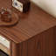 Retro Black Solid Wood Accent Cabinet-331311556
