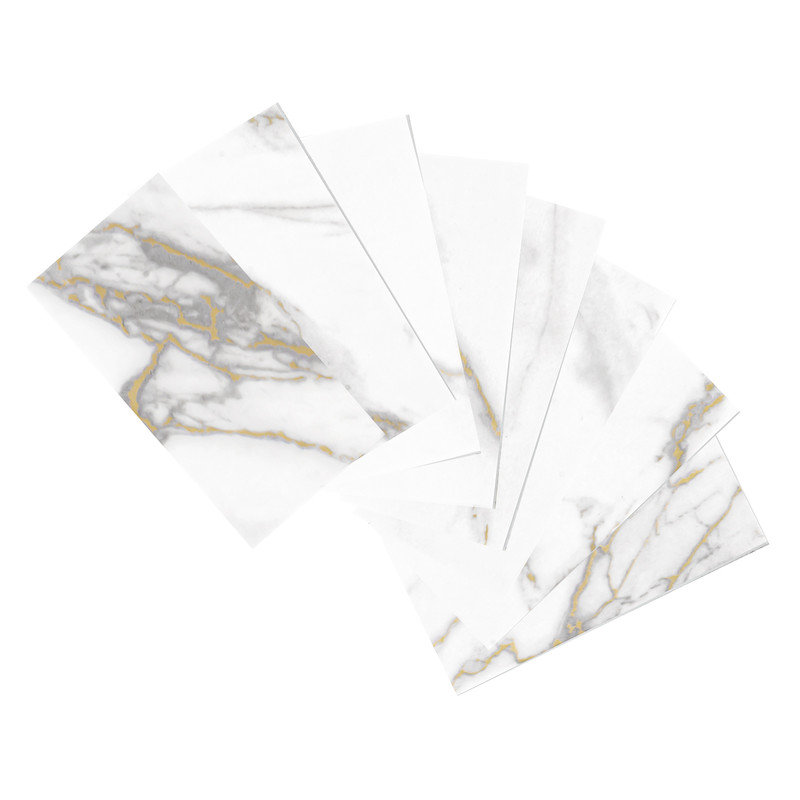 32 Sheets Peel and Stick Backsplash 3D Wall Tile Stick on Backsplash Tile for Kitchen(Kara Gold)