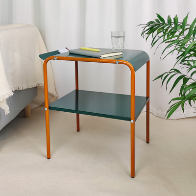 Jazyiah Steel Top End Table