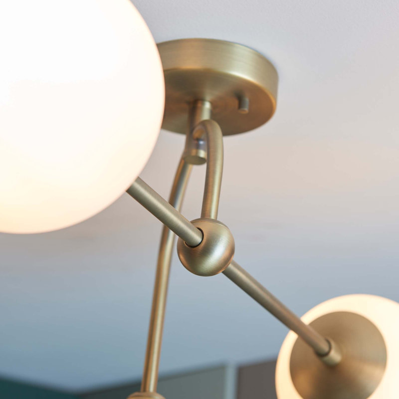 Cadel Glass Semi Flush Mount