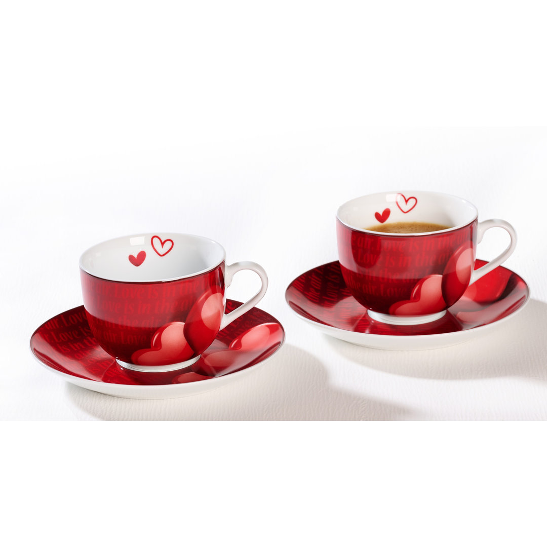 Cappuccino-Set 4-teilig 220 ml Amore