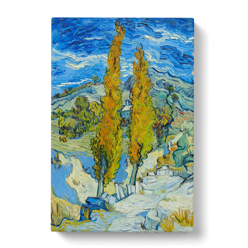 The Poplar Trees by Vincent Van Gogh - Wrapped Canvas, 91cm H x 60cm W x 3cm D