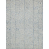 Kascata Hand Tufted Geometric Area Rug in Blue/Ivory