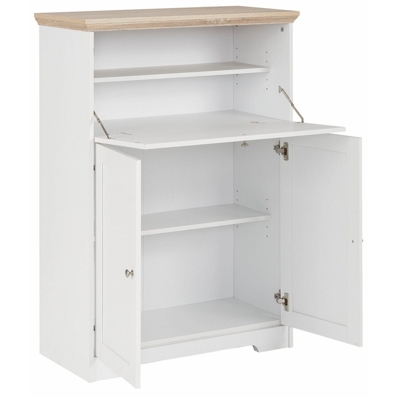 Plevna 84cm Sideboard, White/Oak