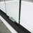 Sliding Shower Glass Door 56 - 60 In. W X 72 H, Semi With 304 Stainless Steel Handles, Clear Tempered Glass, Black Matte For 56-60" 72" , Black, Modern Appeal