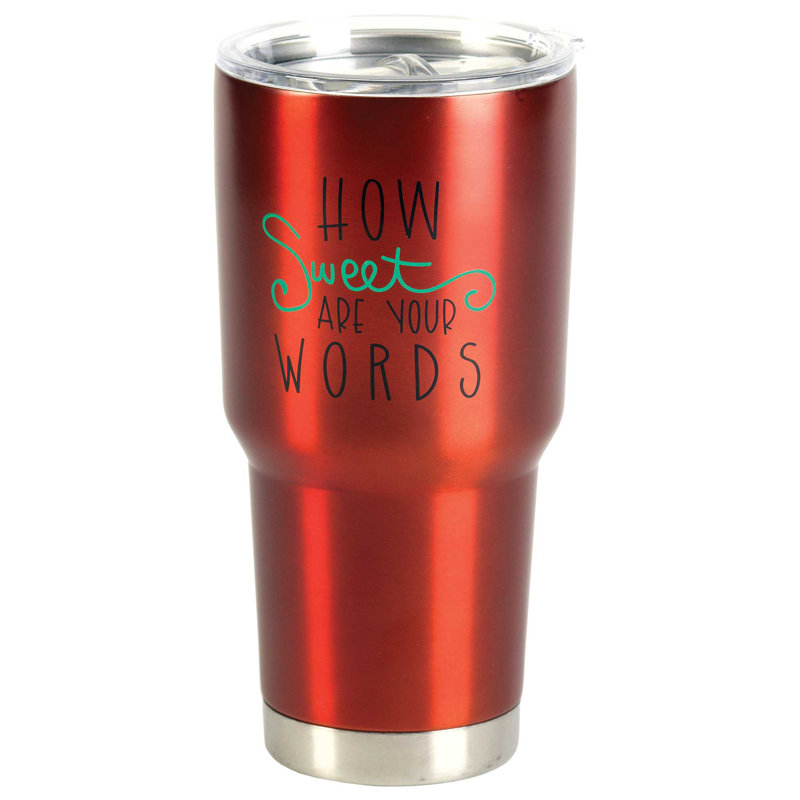 30 oz Gobelet de voyage isolé en acier inoxydable