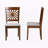 Marley Gray Fabric and Dark Brown Solid Wood Dining Chair, 37.29'' H X 18.37'' W X 17.57'' D-1210573339