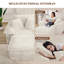 47.61" Upholstered Single Chaise Lounge Corduroy Armchair With 2 Throw Pillows - No Assembly Required-1444829201