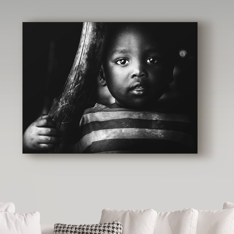 « child portrait modern », reproduction de photo sur toile tendue, H 18 po x l 24 po x P 2 po
