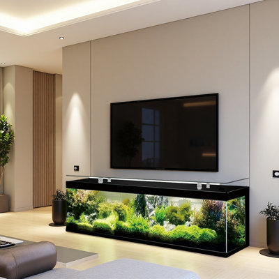 90 Gallon Black Rectangular Eco Aquarium Tank