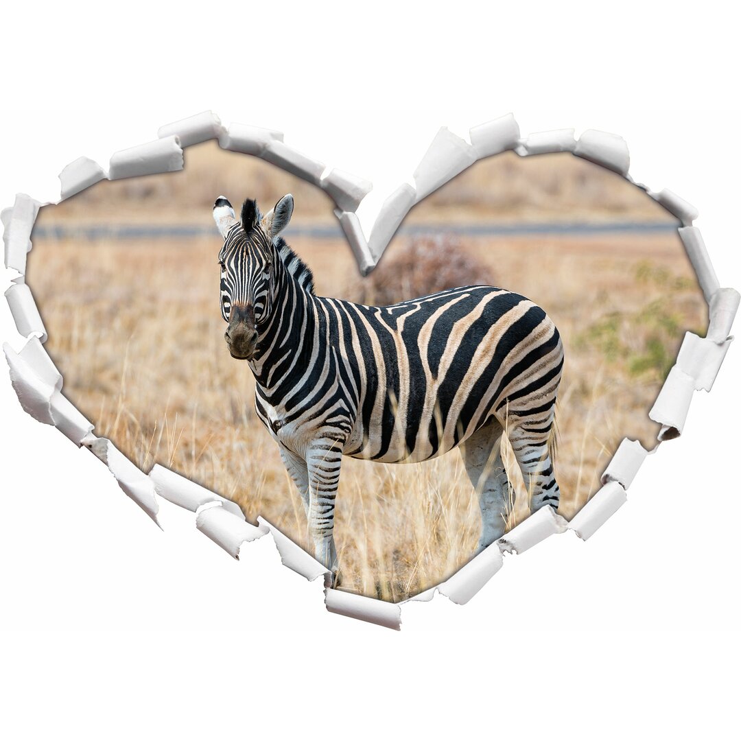 Wandtattoo Zebra im Wildgras