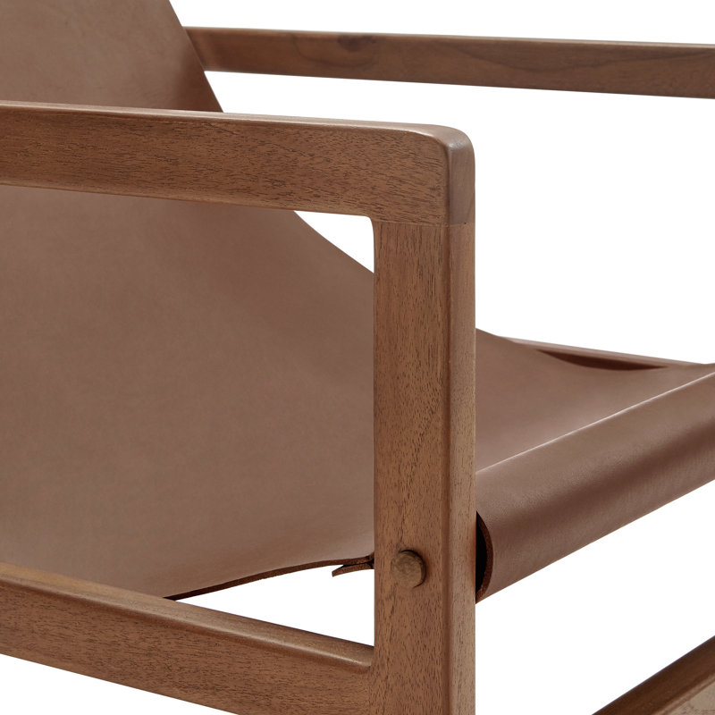 Fauteuil en cuir Sonora, Nutmeg Brown