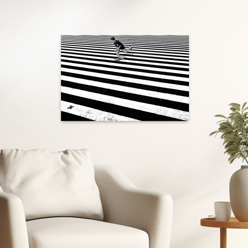 Contemporary Art Contemporary Urban Wall Art 1 Piece Wrapped Canvas Wall Art, 40.64 cm H x 60.96 cm W