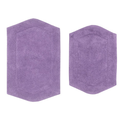 Morissette 2 Pcs Bath Rug Set (17"x24", 21"x34")