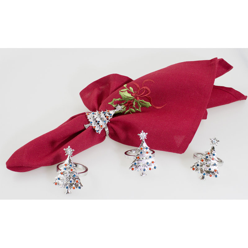 Metal Napkin Ring, Silver