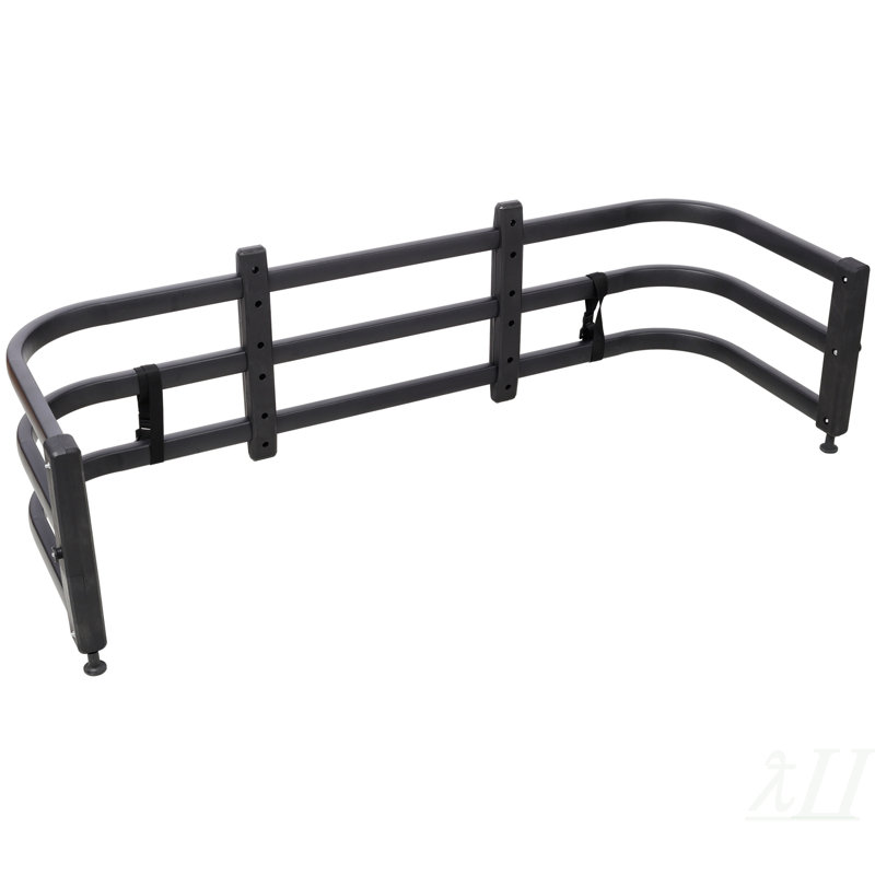 Rallonge de camion, rallonge de hayon rétractable en aluminium, longueur réglable de 53,33 po à 67,75 po, noir