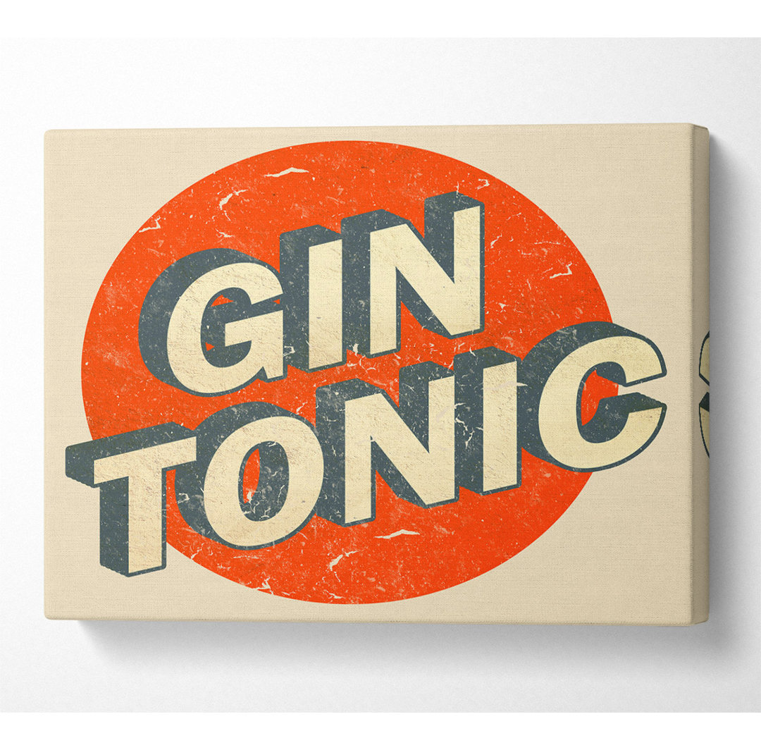 Gin Tonic - Kunstdrucke auf Leinwand ohne Rahmen