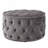 Koehn 29.5" Wide Tufted Round Cocktail Ottoman Plush Comfort Versatile Design Durable Build Stylish Aesthetics-1584269136