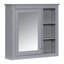 Armoire à pharmacie murale 30 po x 28 po avec 3 tablettes ouvertes (sans meuble-lavabo)